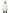 Men's thigh length down-filled parka with removable hood and removable coyote fur trim in Chalk