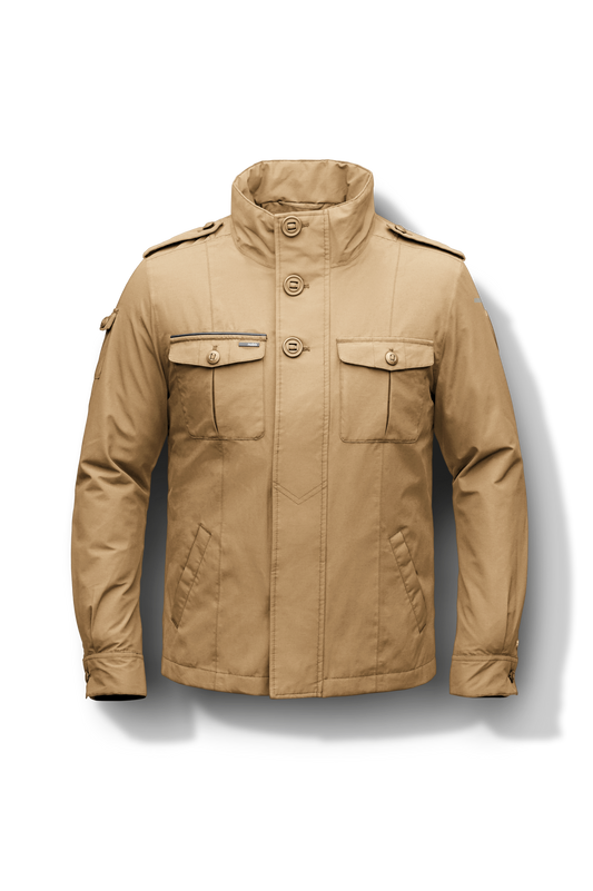 Men's waist length military style jacket in Cork + Cork