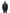 Men's down fileld waist length bomber jacket with shirt style rabbit fur collar in Black