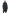 Axis Ladies Oversized Coat in knee length, Canadian duck down insulation, and two-way front zipper, in Black