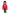Kid's waist length down bomber jacket with fur trim hood in CH Red