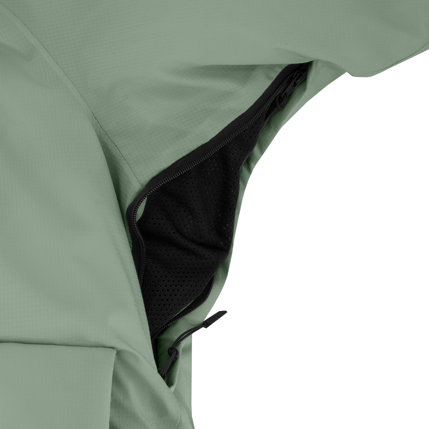 Dixon jacket in Duck Green stretch ripstop fabric with DWR coating, large bellow pockets with magnetic flaps, hidden side-entry zipper pockets, and adjustable cuffs and hem for a tailored fit. Durable, weather-resistant, and versatile.