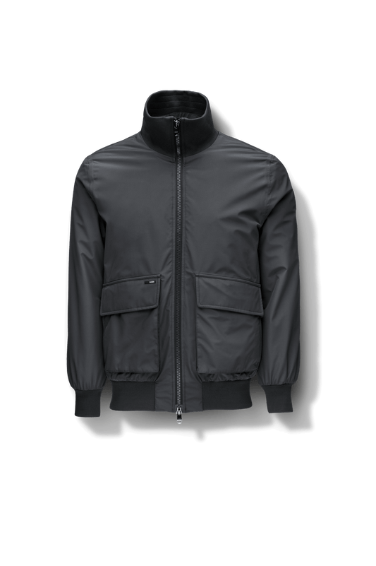 Flint Men's Tailored Rib Collar Jacket + Black / XS