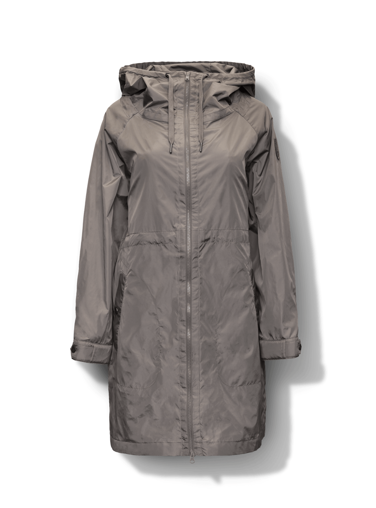 Florence Women's Windbreaker flat-lay, in Grey