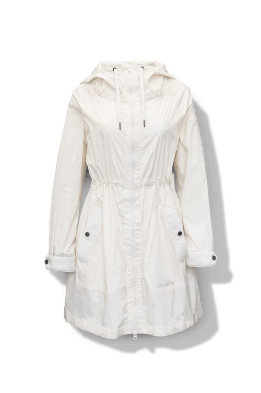 Florence Women's Windbreaker flat-lay, in Chalk