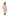 Ladies knee length reversible down-filled parka with non-removable hood in Fawn