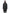 Ladies knee length reversible down-filled parka with non-removable hood in Black
