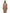 Ladies knee length reversible down-filled parka with non-removable hood in Fawn