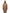 Ladies knee length reversible down-filled parka with non-removable hood in Fawn
