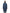 Ladies knee length reversible down-filled parka with non-removable hood in Marine