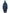 Ladies knee length reversible down-filled parka with non-removable hood in Marine