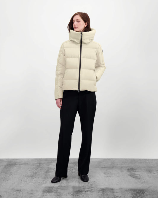 Halle Women's Performance Puffer Jacket + Wheat
