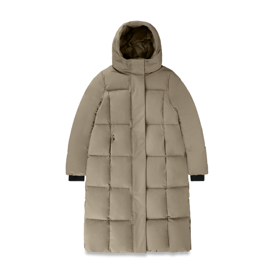 Millie Women's Long Puffer Jacket + Bungee Cord / XXS