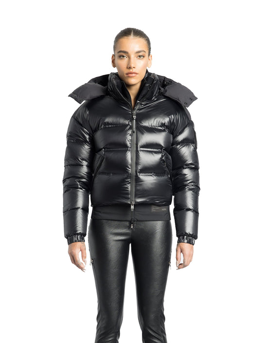 Tempus Women's Performance Short Puffer Jacket + Black