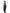 Men's down fileld waist length bomber jacket with shirt style rabbit fur collar in Navy