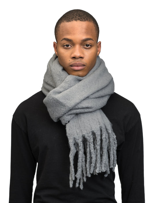 Ryder Unisex Woven Scarf + Grey