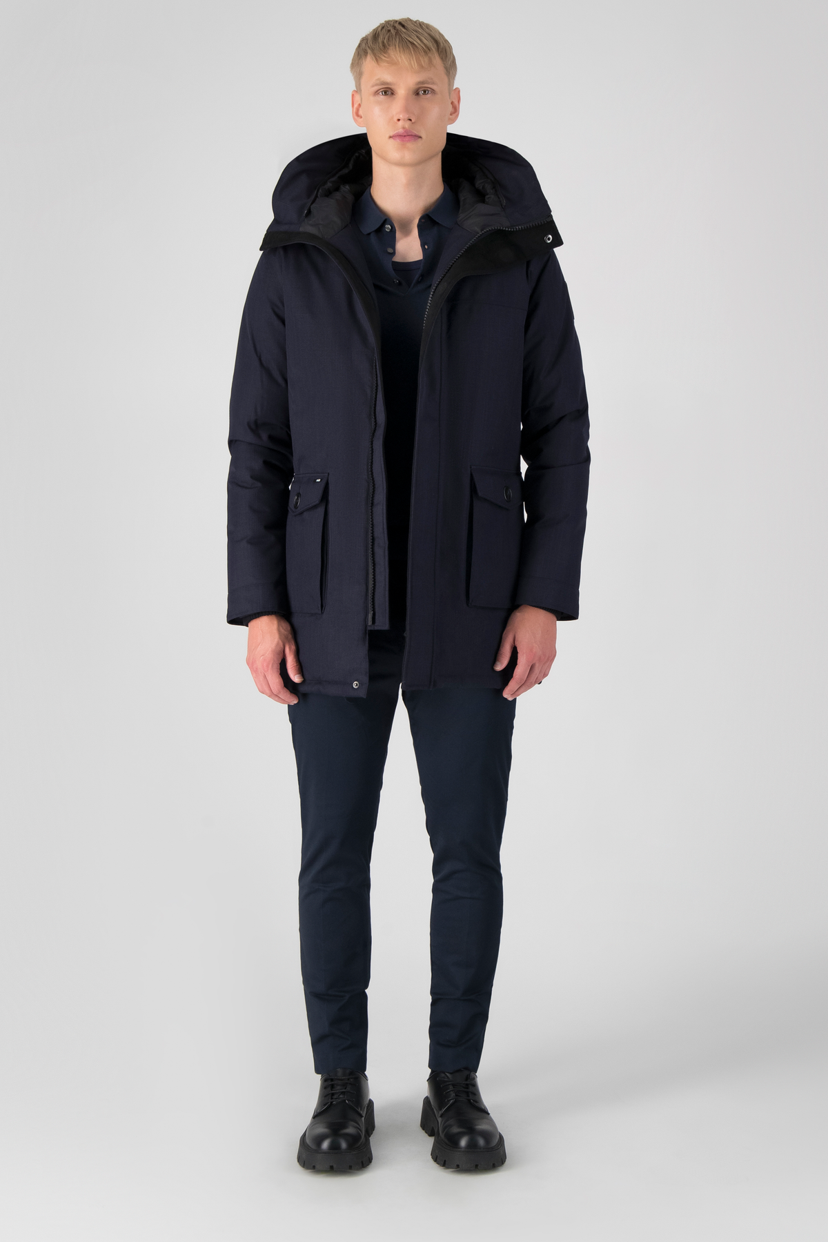 Yves Men's Parka - Navy