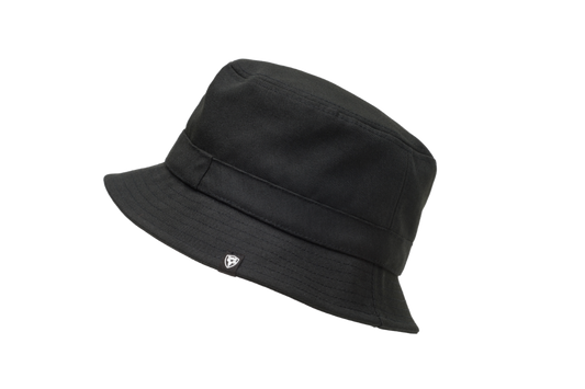 Oasis Classic Flat Top Bucket Hat + Black / ONE SIZE